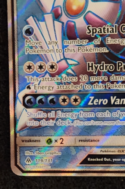 2018 Pokemon Forbidden Light Palkia GX Full Art #119/131 EX-NM - Image 5
