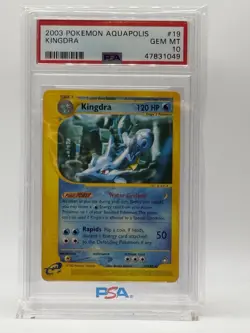 2003 Pokemon Aquapolis KINGDRA #19 PSA 10 - Image 1