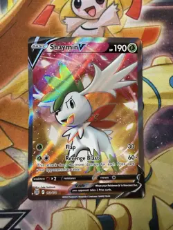 Shaymin V 152/172 Brilliant Stars Full Art Ultra Rare Holo Pokemon 2022 NM - Image 1