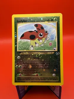 Ledyba 7/18 Pokemon Reverse Holo Southern Islands LP/NM swirl - Image 1