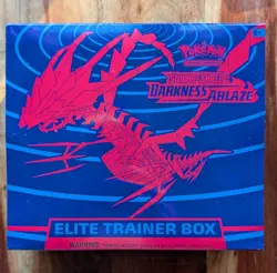 2020 Pokemon TCG Sword & Shield Darkness Ablaze ETB SEALED Elite Trainer Box 820650807312 - Image 1