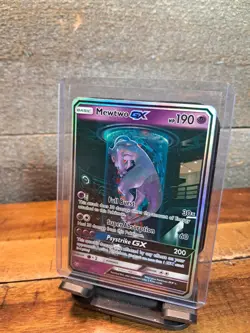 Pokemon TCG Mewtwo GX Shining Legends Secret Rare 78/73 Holo Full Art NM - Image 1