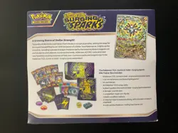 Pokemon TCG Scarlet & Violet Surging Sparks ETB Sealed Elite Trainer Box tear #2 - Image 2
