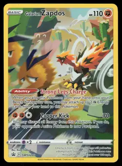 Galarian Zapdos SWSH283 Promo Pokemon Black Star Promos NM - Image 1