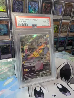 PSA 10 GEM MT Pikachu AR 173/165 sv2a 151 Scarlet&Violet 2023 Pokemon Japanese - Image 3
