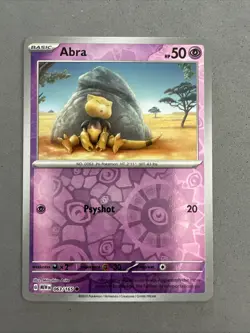 Pokemon TCG * Scarlet & Violet 151 * 063/165 Abra C * REVERSE HOLO * NM - Image 1
