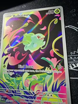 🔥 👀 Pokemon Bulbasaur 133/132 Mega Evolution English NM Clean PSA 10 contender - Image 3