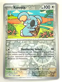 Komala 129/159 Reverse Holo Journey Together Pokemon TCG Pack Fresh Near Mint NM - Image 1