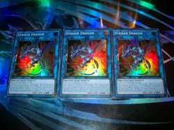 3x Striker Dragon 1st Edition Super Rare RA01-EN046 Yu-Gi-Oh! - Image 1