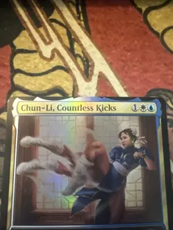 Mtg Magic The Gathering SLD Chun-Li Foil Misprint Miscut Error Card - Image 5