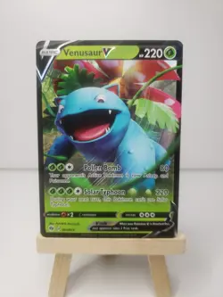Venusaur V Holo Ultra Rare #1 Pokemon Champion's Path Card English - Image 2