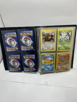 Pokemon 1999 Base Set Trading Card Folder Binder 4 Pocket Good condition + Cards 742818083201 - Image 4