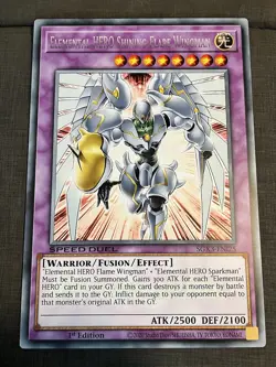 Official Giant Card Oversized Shining Flare Wingman Speed Holographic Yu-Gi-Oh! - Image 1