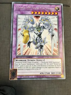Official Giant Card Oversized Shining Flare Wingman Speed Holographic Yu-Gi-Oh! - Image 2