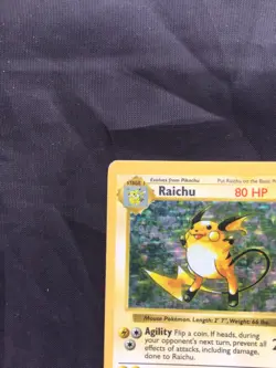 Pokemon Cards: Base Set Shadowless Rare Holo: Raichu 14/102 - Image 3