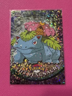 Topps Chrome Series 1 Venusaur #3 Holo Pokemon Card Sparkle Rare - Image 1