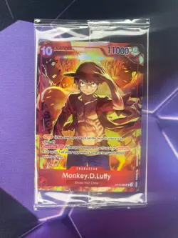 One Piece TCG: Luffy ST10-006 Treasure Booster Promo Card - SEALED! - Image 1