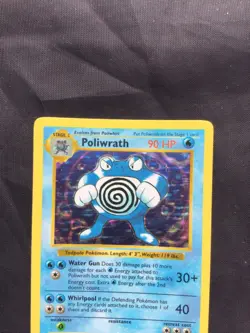 Pokemon Cards: Base Set Shadowless Rare Holo: Poliwrath 13/102 - Image 2