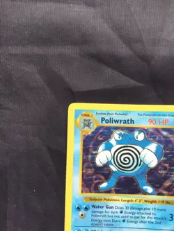 Pokemon Cards: Base Set Shadowless Rare Holo: Poliwrath 13/102 - Image 3