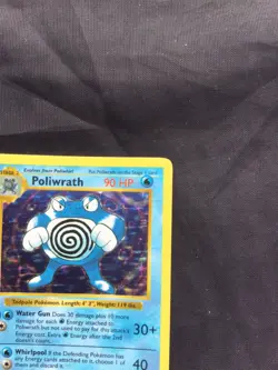 Pokemon Cards: Base Set Shadowless Rare Holo: Poliwrath 13/102 - Image 4