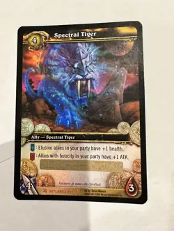 World of Warcraft SPECTRAL TIGER TCG Card UNSCRATCHED - Image 1