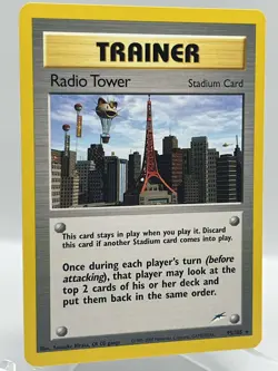 Radio Tower 95/105 Neo Destiny Non Holo Rare WotC Vintage Pokemon TCG Card - Image 2