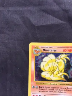Pokemon Cards: Base Set Shadowless Rare Holo: Ninetales 12/102 - Image 3