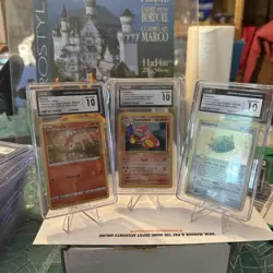 CGC 10 Graded Pokemon Cards Ponyta Charmeleon,Dunsparce ,Charizard Deck - Image 1