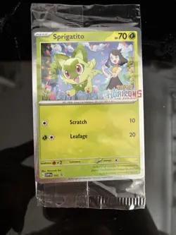 SVP Horizons Black Star Promo Fuecoco and Sprigatito Pokemon TCG Cards 191 & 192 - Image 3