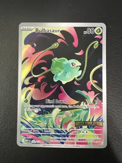 Bulbasaur 133/132 Illustration Rare STAMPED Promo Mega Evolution Pokemon Card - Image 1
