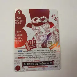 But Ace Here You OP13-019 3rd Anniversary Treasure Event Card English One Piece - Image 1
