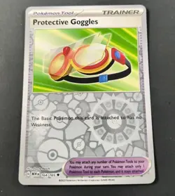 Pokemon 151 Protective Goggles Reverse Holo Trainer Card 164/165 NM - Image 1