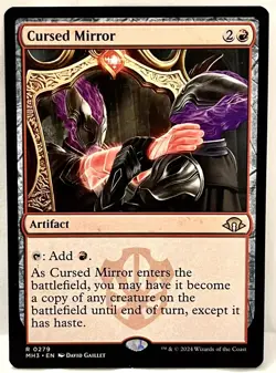 MTG Rare Cursed Mirror 0279 NM - Modern Horizons 3 Never Played - Image 1