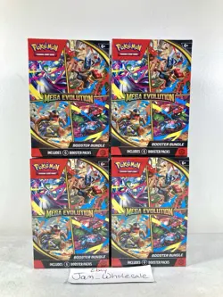 (LOT OF 4) Pokemon TCG Mega Evolution Booster Bundle Box Trading Card NEW SEALED - Image 1
