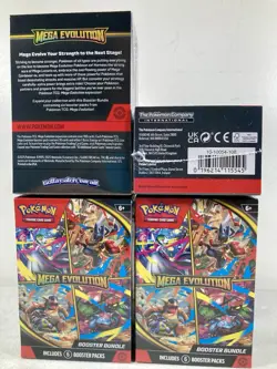 (LOT OF 4) Pokemon TCG Mega Evolution Booster Bundle Box Trading Card NEW SEALED - Image 2