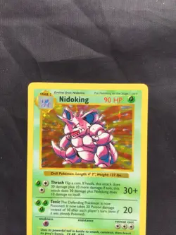 Pokemon Cards: Base Set Shadowless Rare Holo: Nidoking 11/102 - Image 2