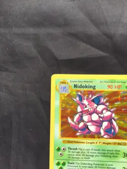 Pokemon Cards: Base Set Shadowless Rare Holo: Nidoking 11/102 - Image 3