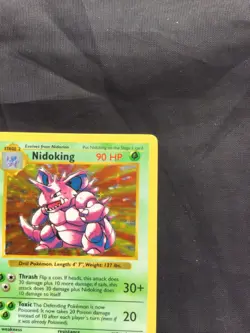 Pokemon Cards: Base Set Shadowless Rare Holo: Nidoking 11/102 - Image 4
