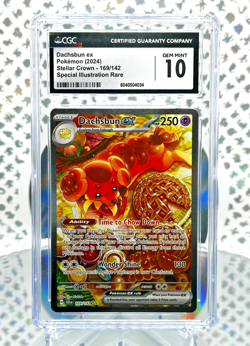 CGC 10 Dachsbun EX 169/142 Stellar Crown Special Illustration Rare Pokemon Card - Image 1