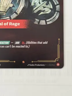 Riftbound TCG League Of Legends Origins Epic Seal of Rage 040/298 NM Card - Image 4