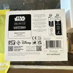 Star Wars Unlimited Secrets of Power weekly play kit 70 3 card OP Booster Packs - Image 1