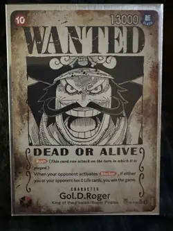 Gol.D.Roger WANTED SP Alt Art OP09-118 SEC Carrying on His Will Card English - Image 1