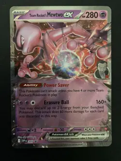 Team Rocket's Mewtwo ex 205 Sv: Scarlet & Violet Promo Cards Holo - Image 1