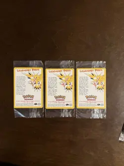 Pokemon Legendary Birds Promo 2000 Movie Sealed Set of 3 Cards - Image 1
