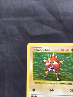 Pokemon Cards: Base Set Shadowless Rare Holo: Hitmonchan 7/102 - Image 3