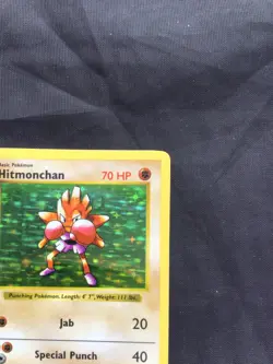 Pokemon Cards: Base Set Shadowless Rare Holo: Hitmonchan 7/102 - Image 4