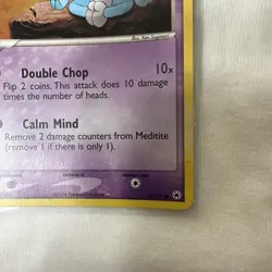 Meditite Pokemon TCG Hidden Legends Reverse Holo Common Card #65/101 - Image 4