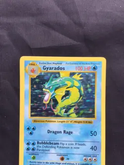 Pokemon Cards: Base Set Shadowless Rare Holo: Gyarados 6/102 - Image 2