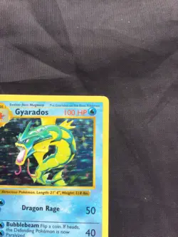 Pokemon Cards: Base Set Shadowless Rare Holo: Gyarados 6/102 - Image 4