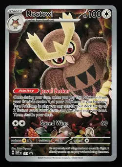 Noctowl 141 Illustration Rare Scarlet & Violet Promo Pokemon Card - Image 1